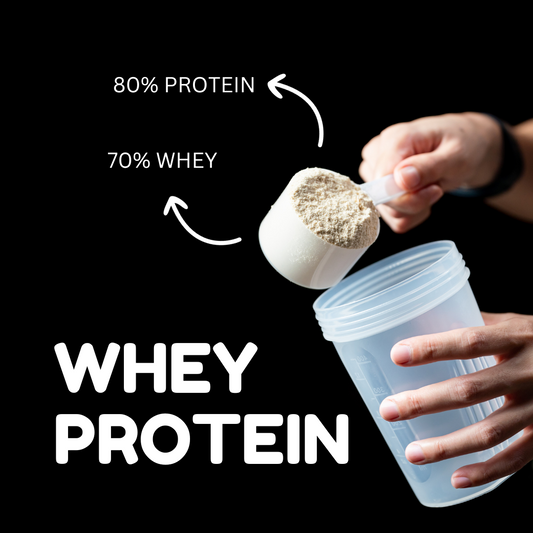 Whey protein powder with spoon image