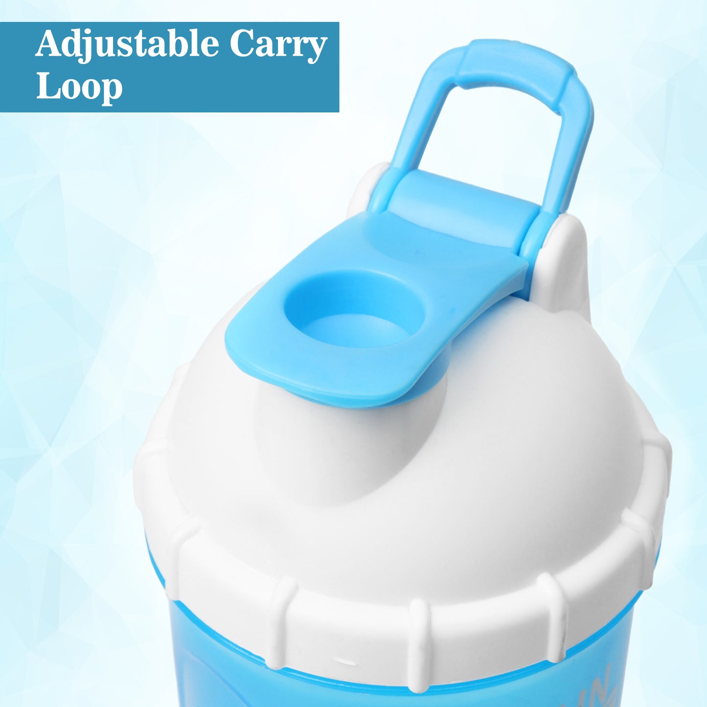Nutrigize 3-Compartment Shaker Bottle with container For Pills And Powder, 600 ml