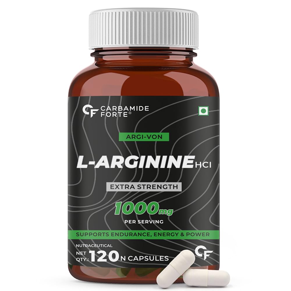 Carbamide Forte L-arginine HCl 1000mg, 120 capsules