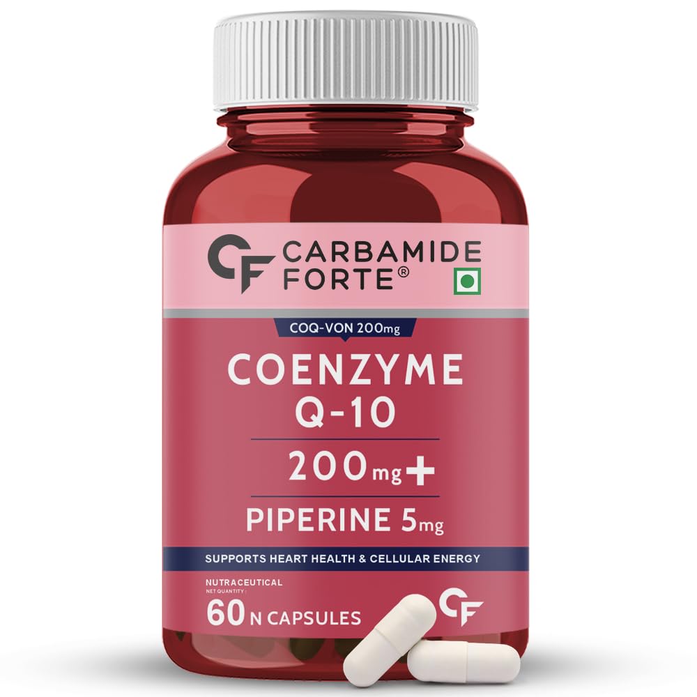 Carbamide Forte Coenzyme Q10, 200mg with piperine, 60 Capsules