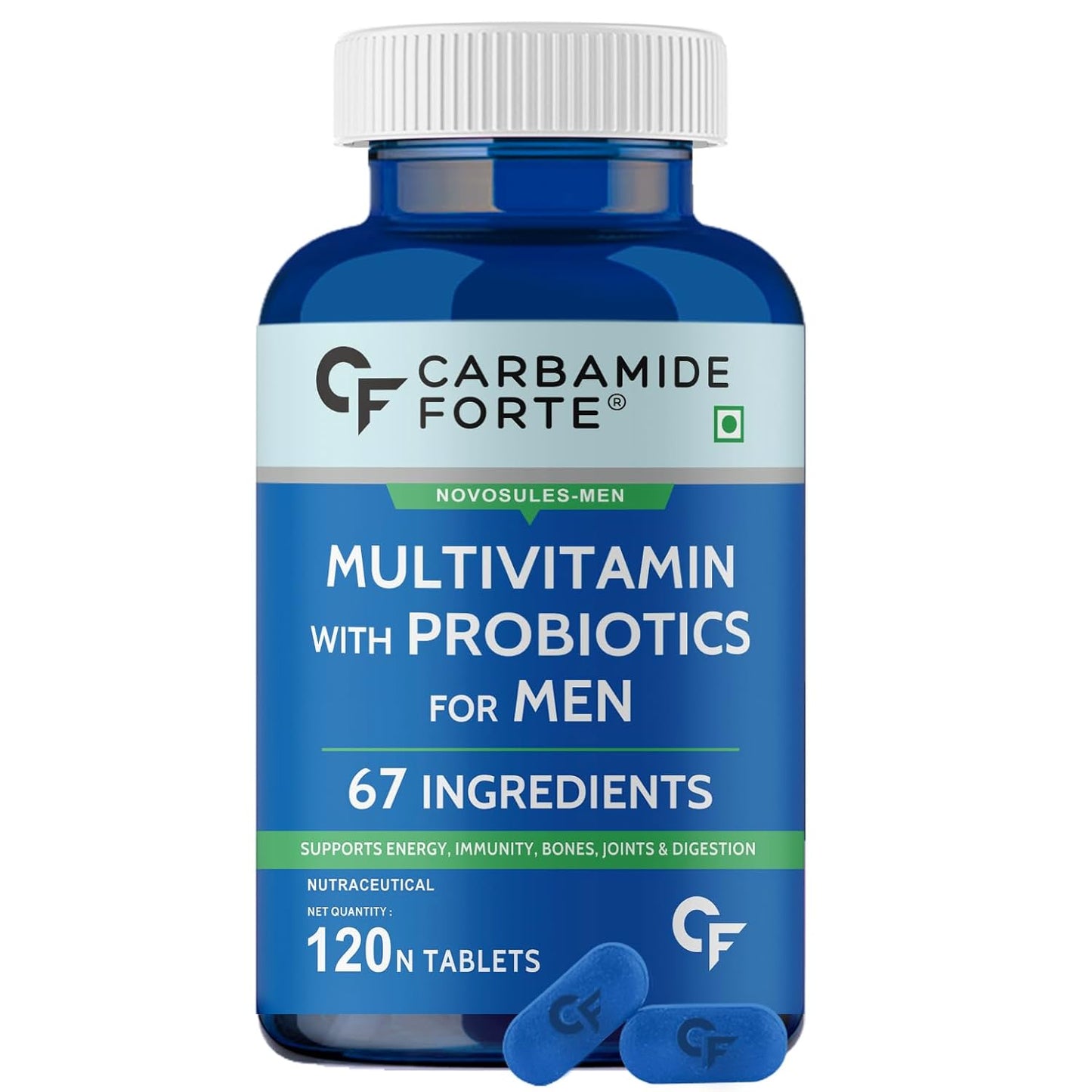 Carbamide Forte Multivitamin with probiotics tablets for Men, 120 tablets