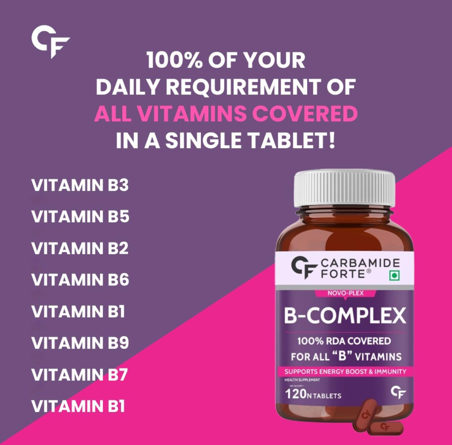 Carbamide Forte Vitamin B-Complex, 120 tablets