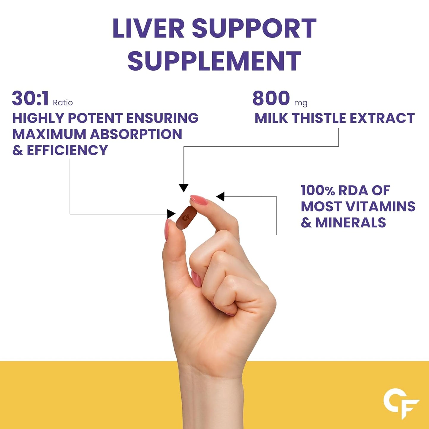 Carbamide Forte Liver Detox with Milk Thistle 800mg, 120 tablets