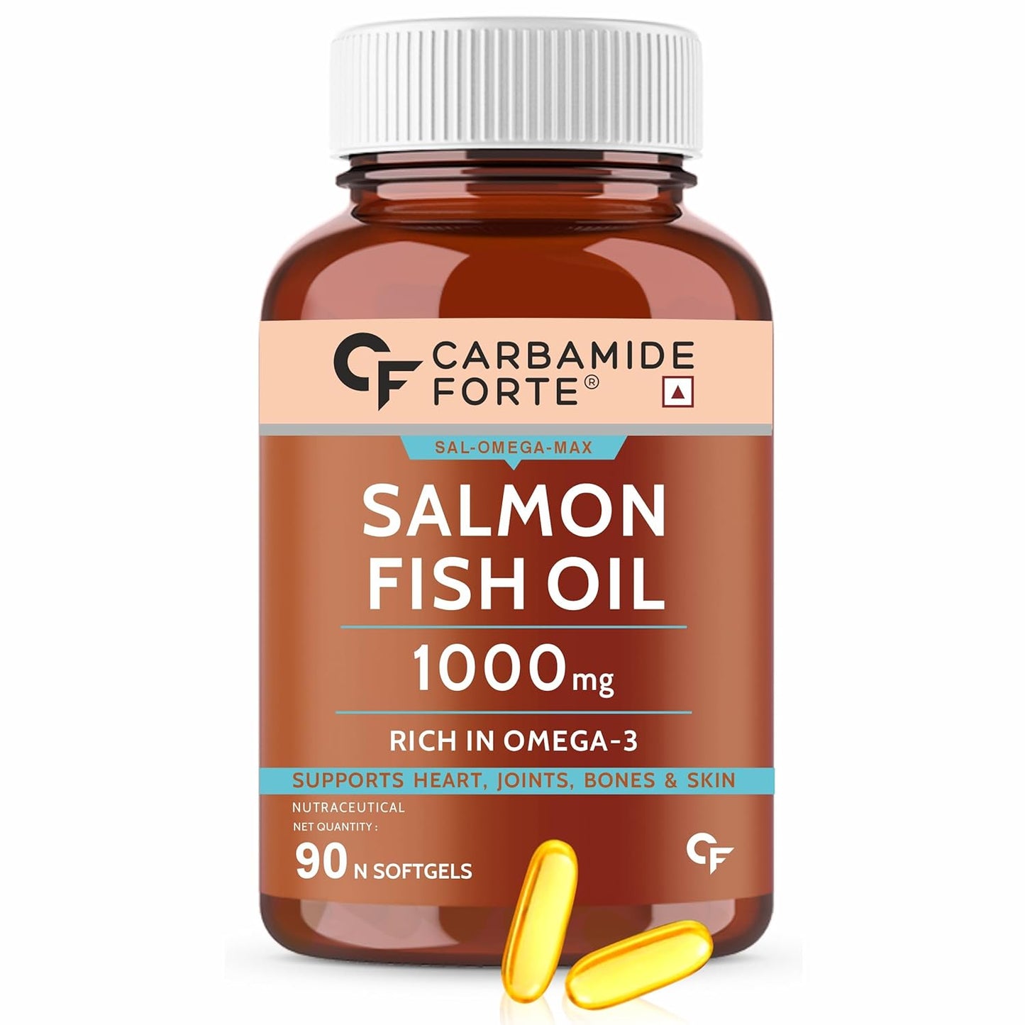 Carbamide Forte Salmon Fish Oil Omega3, 1000mg, 90 softgels