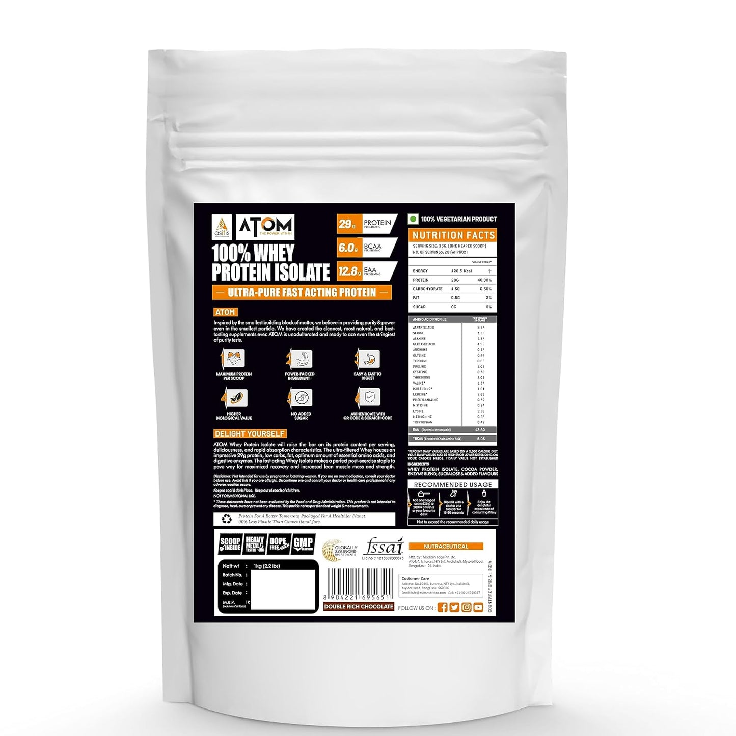 As-it-is ATOM Whey Protein Isolate
