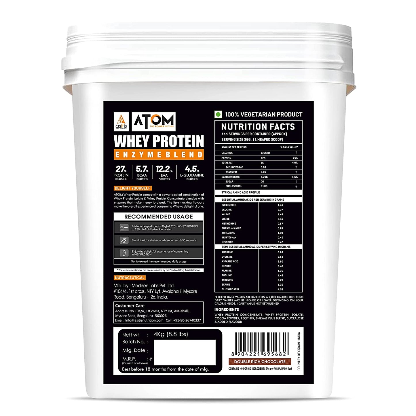 As-it-is ATOM Whey Protein Powder