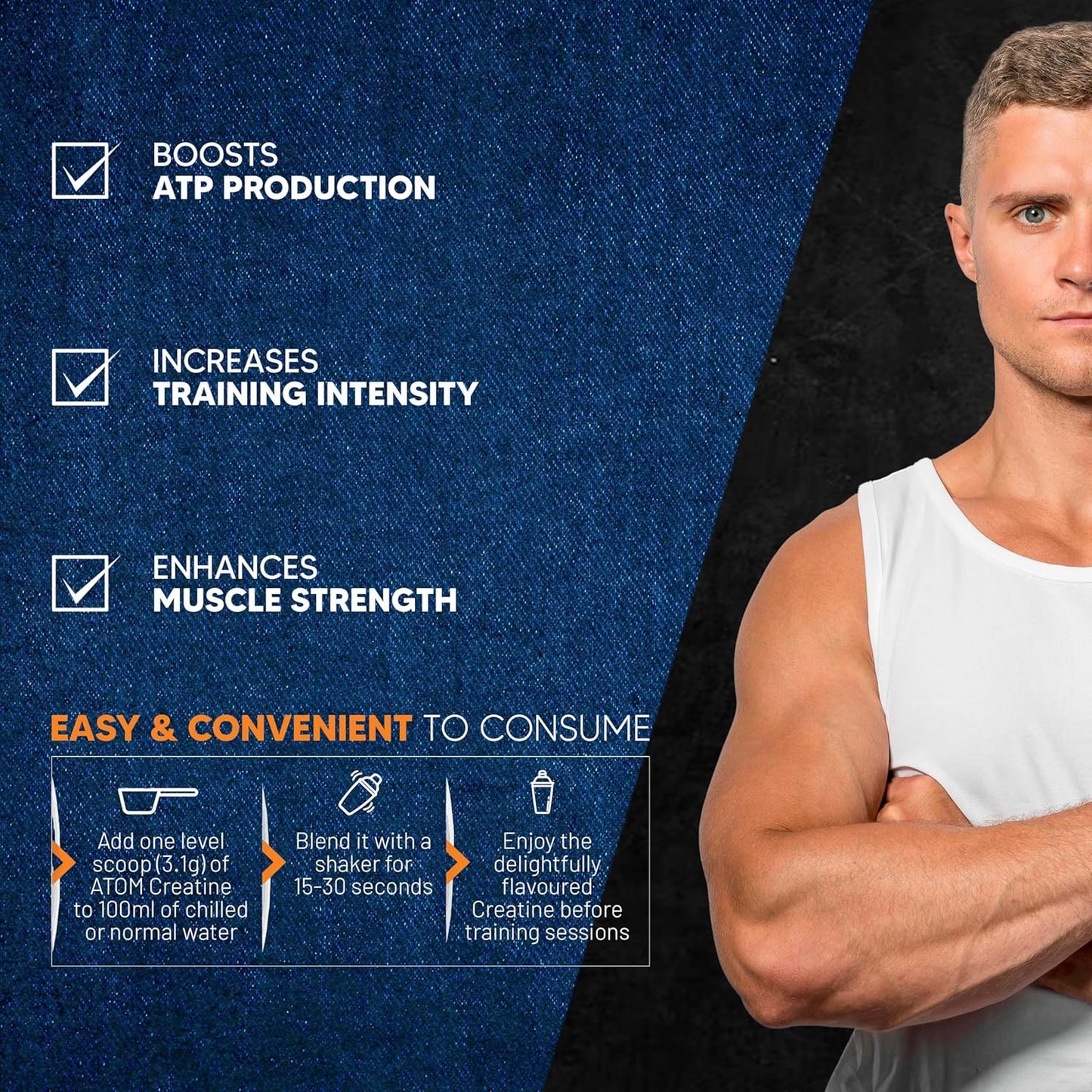 As-it-is ATOM Creatine Monohydrate