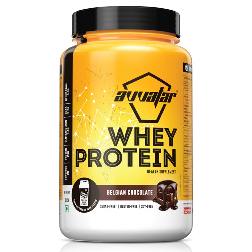 Avvatar Whey Protein Powder, Isolate & Concentrate Blend, 1kg