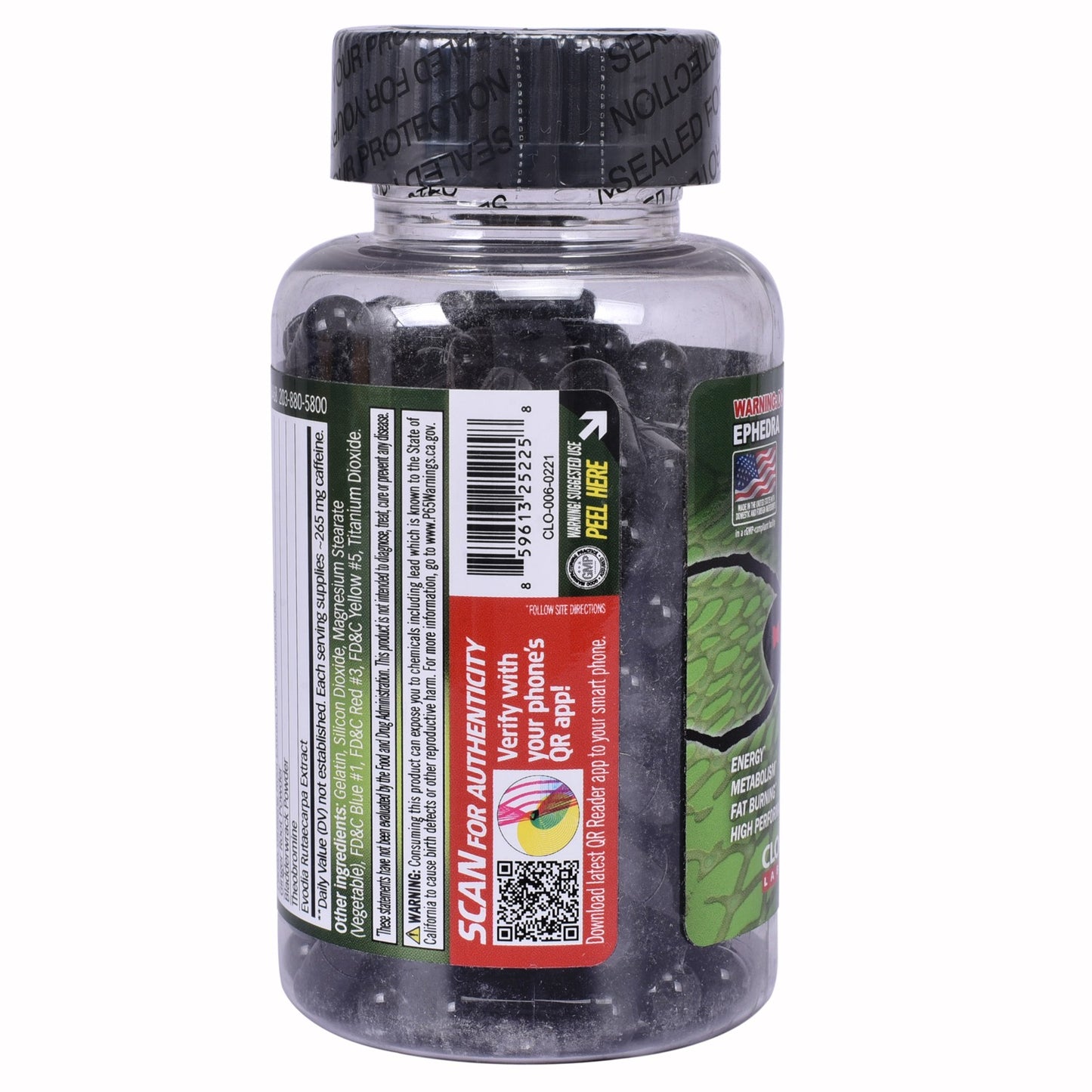 Cloma Pharma Black Spider Scan Code