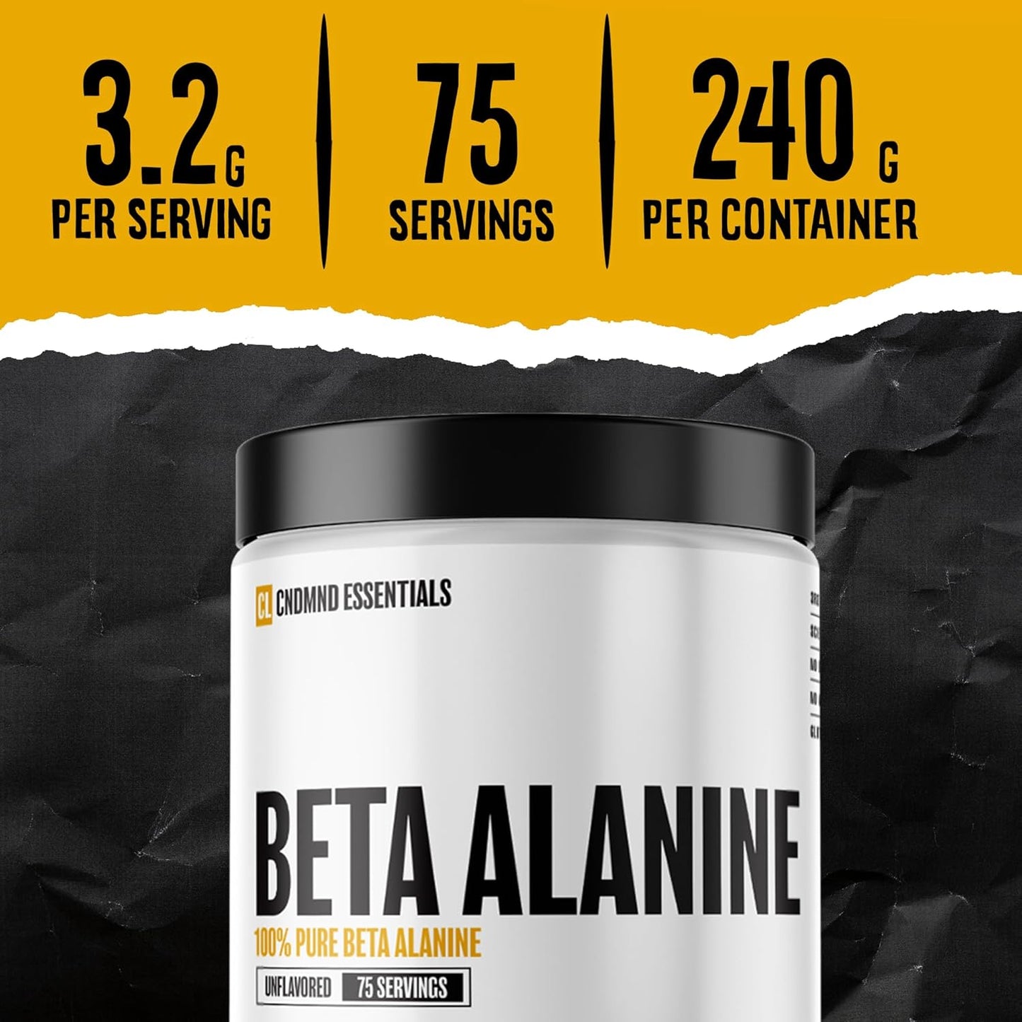 Condemned Labz 100% Pure Beta Alanine Powder, 75 servings