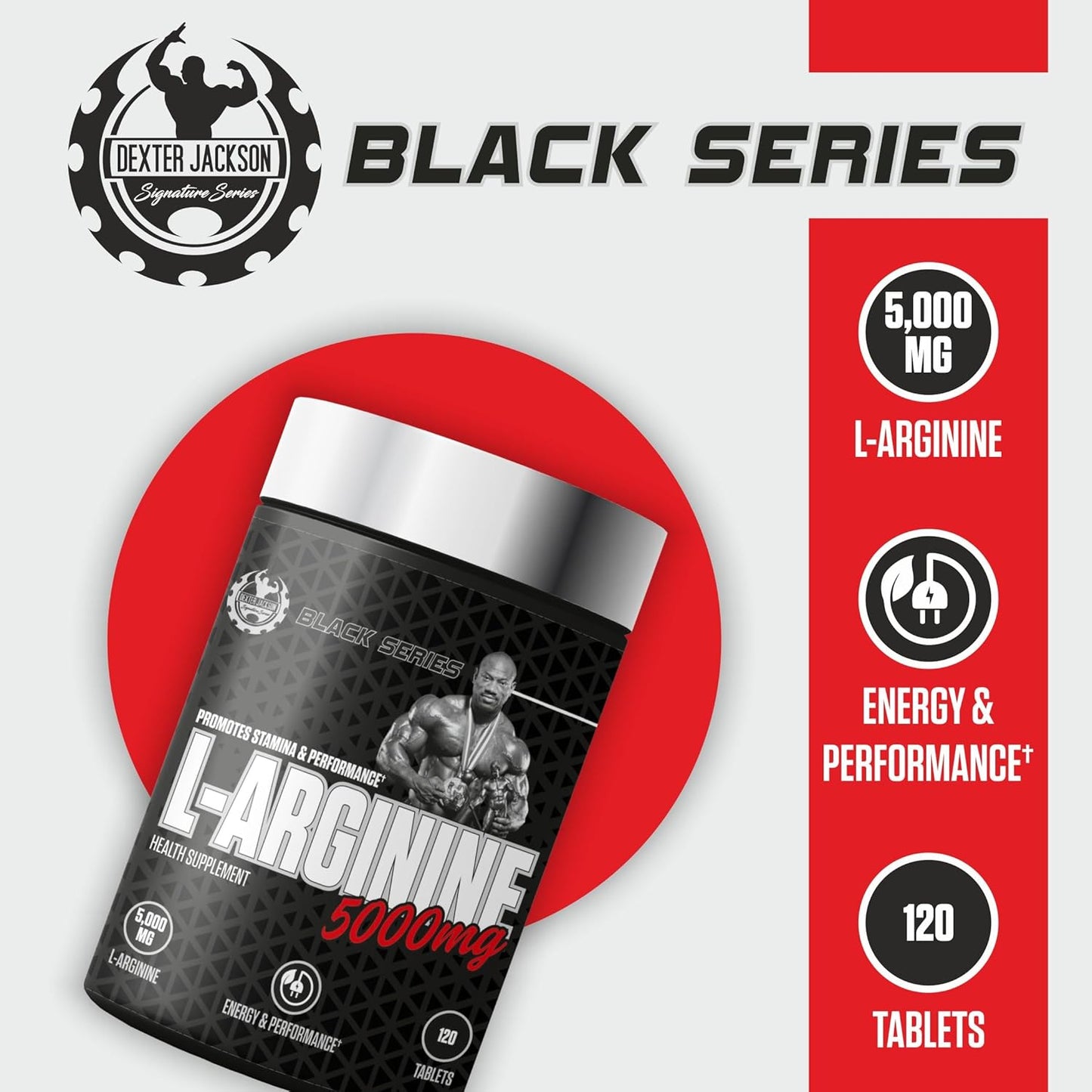 Dexter Jackson Black Series L-Arginine 5000 Mg 120 Tablets