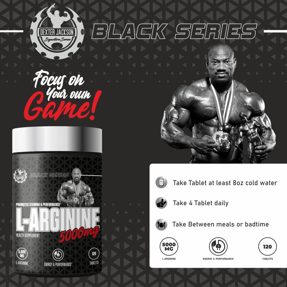 Dexter Jackson Black Series L-Arginine 5000 Mg 120 Tablets