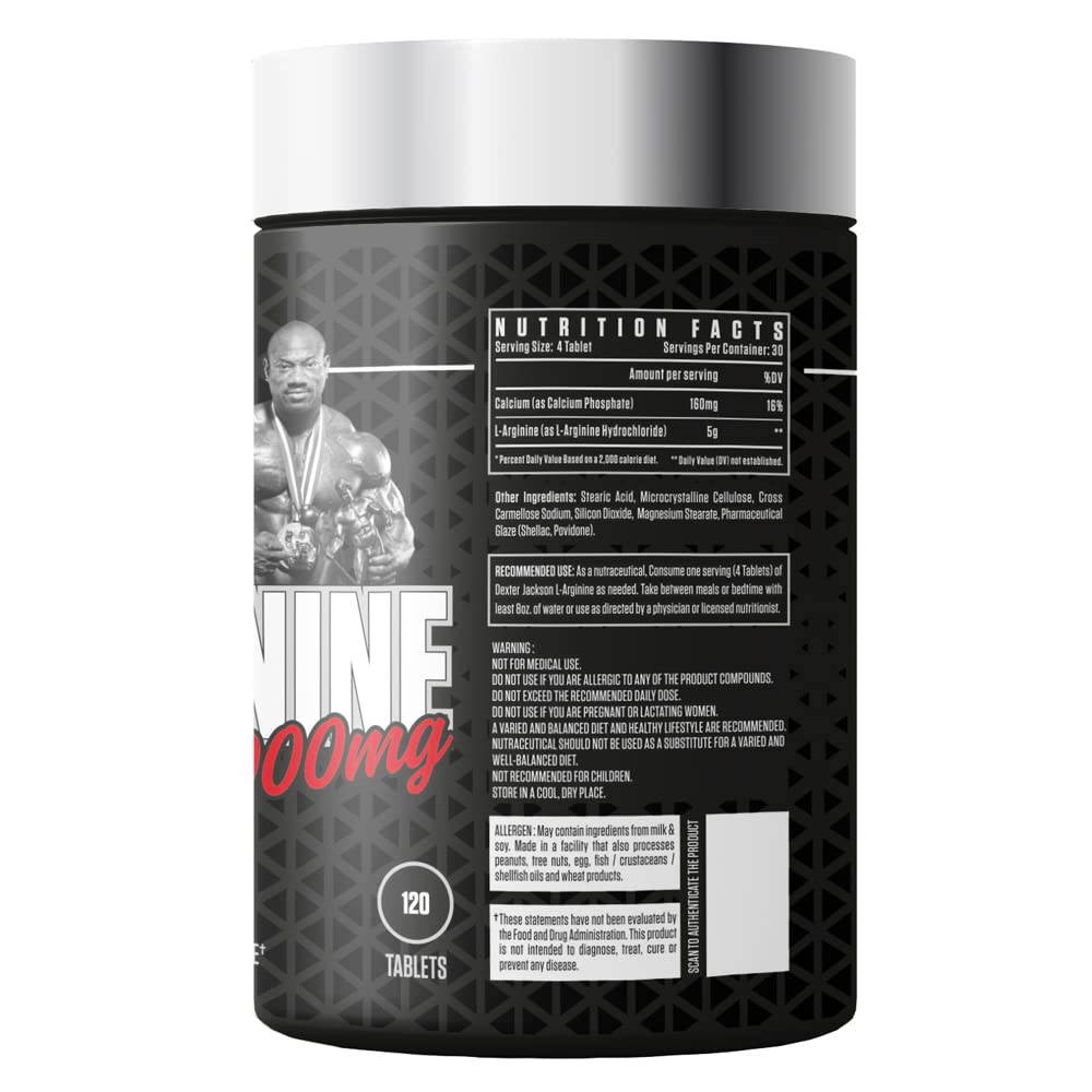Dexter Jackson Black Series L-Arginine 5000 Mg 120 Tablets