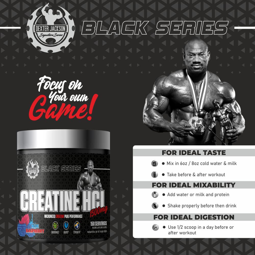 Dexter Jackson Black Series Creatine HCL, 150 servings