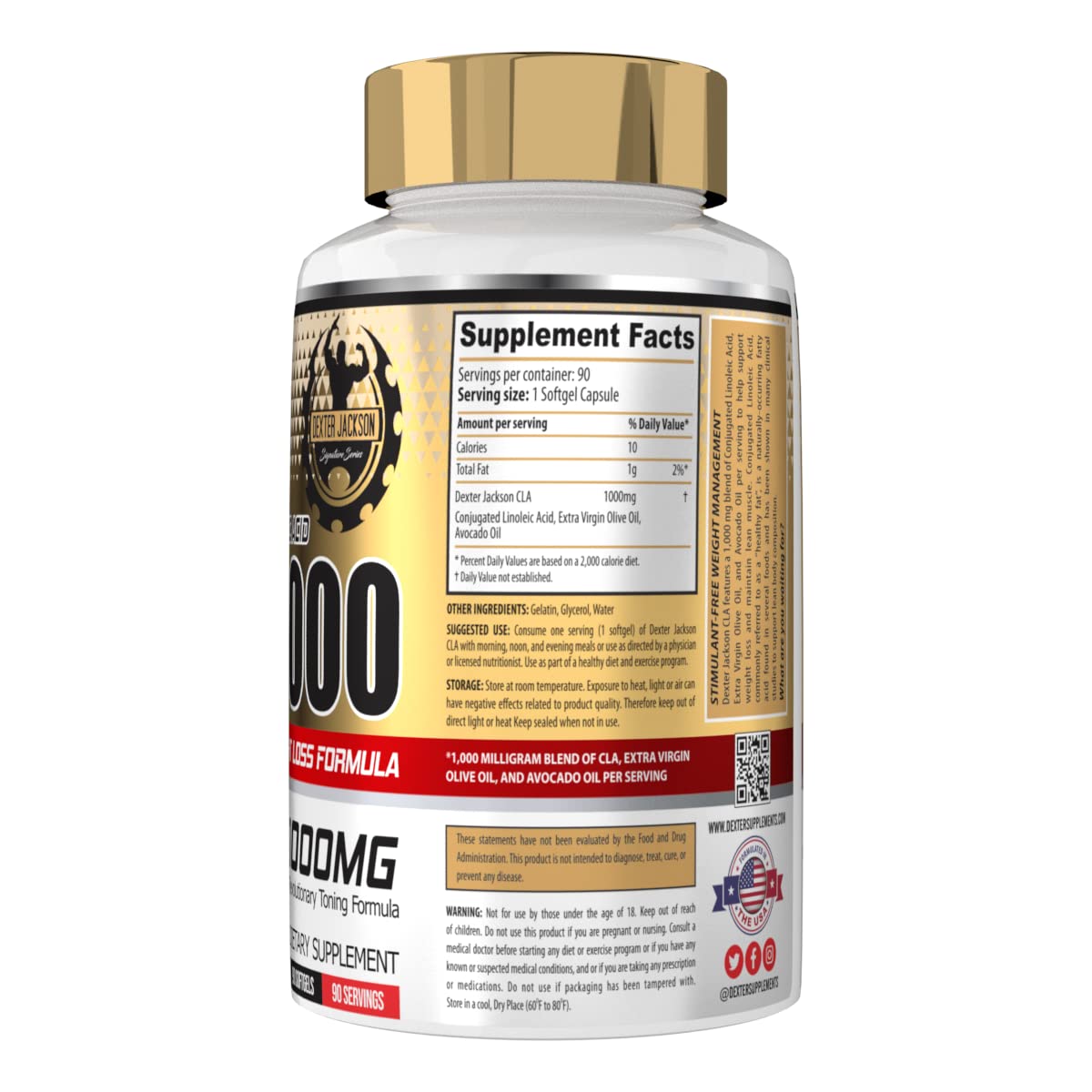 Dexter Jackson CLA 1000, 90 softgels