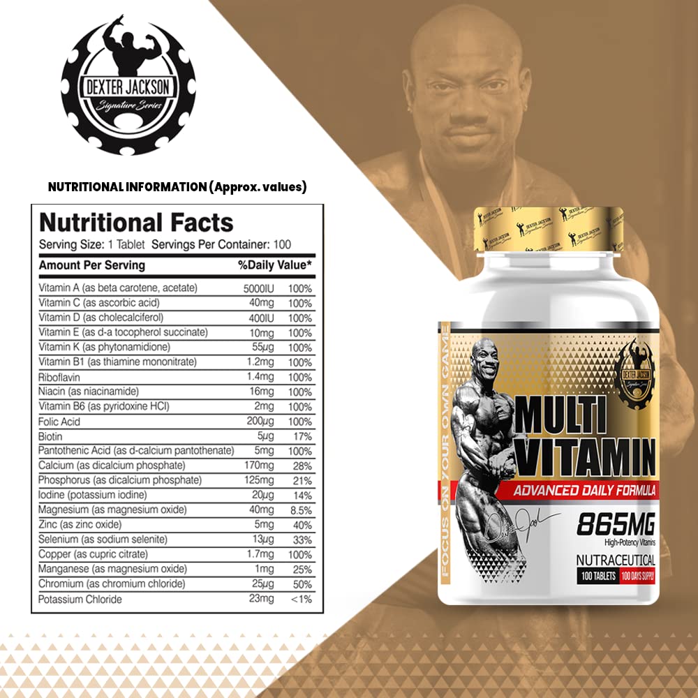 Dexter Jackson Gold Series Multivitamin, 100 Tablets