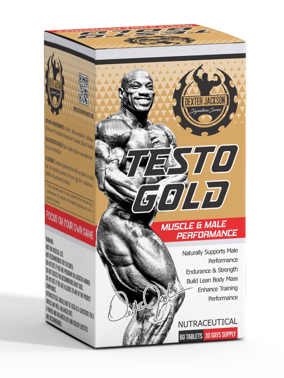 Dexter Jackson Testo Gold, 60 tablets - Dexter Jackson - DJ_Testo_60