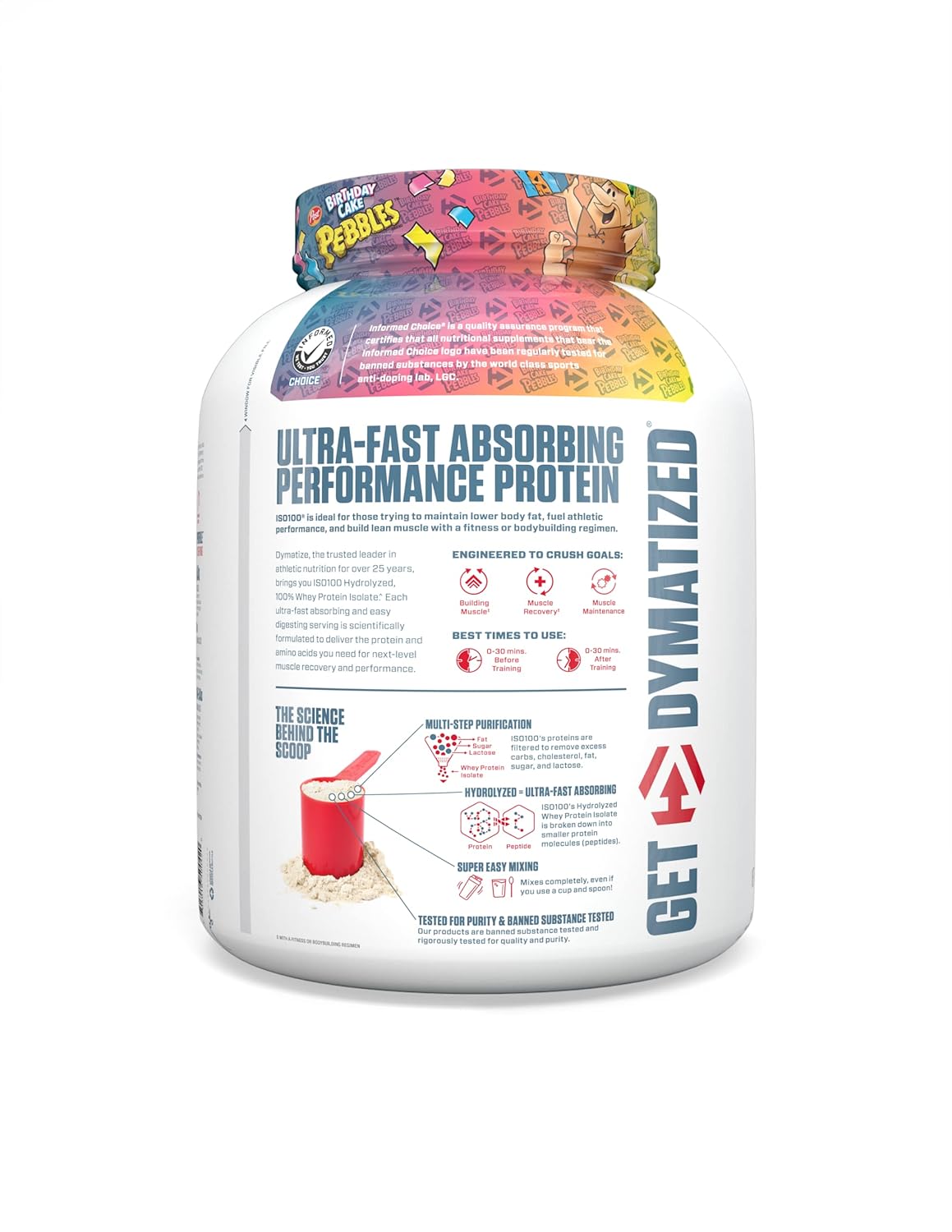 Dymatize ISO 100 Hydrolised Whey Protein Powder 5 lbs