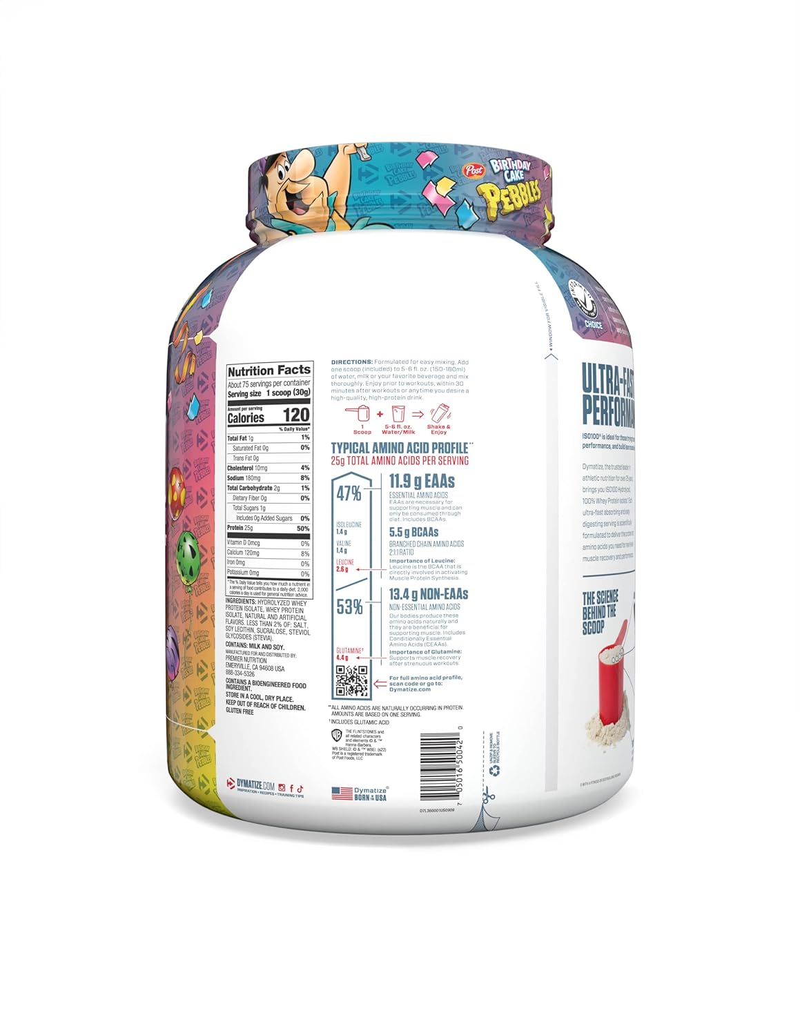 Dymatize ISO 100 Hydrolised Whey Protein Powder 5 lbs