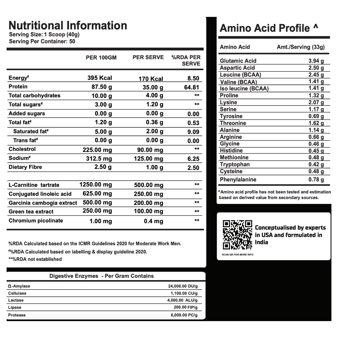 Gibbon Nutrition Ripped Isolate Whey Protein Isolate 2kg