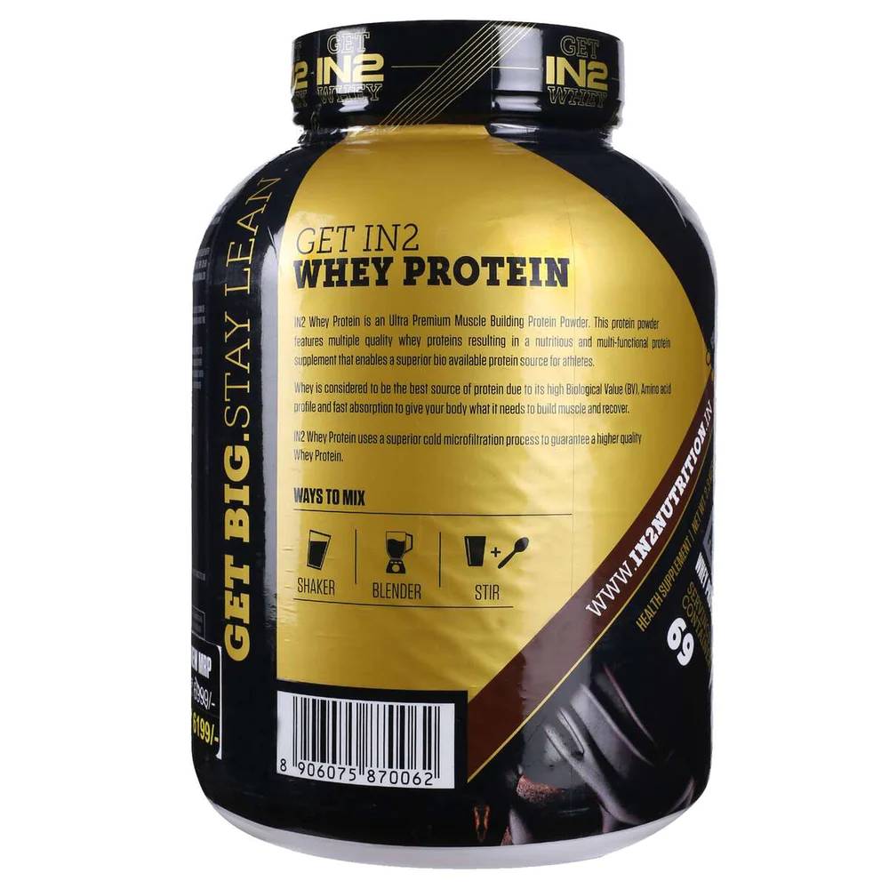 IN2 Nutrition Whey Protein - 1.81 kg with FREE Shaker
