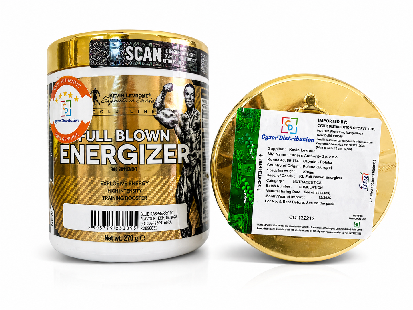 Kevin Levrone Full Blown Energizer, Supports Workout Performance & Energy | 270g