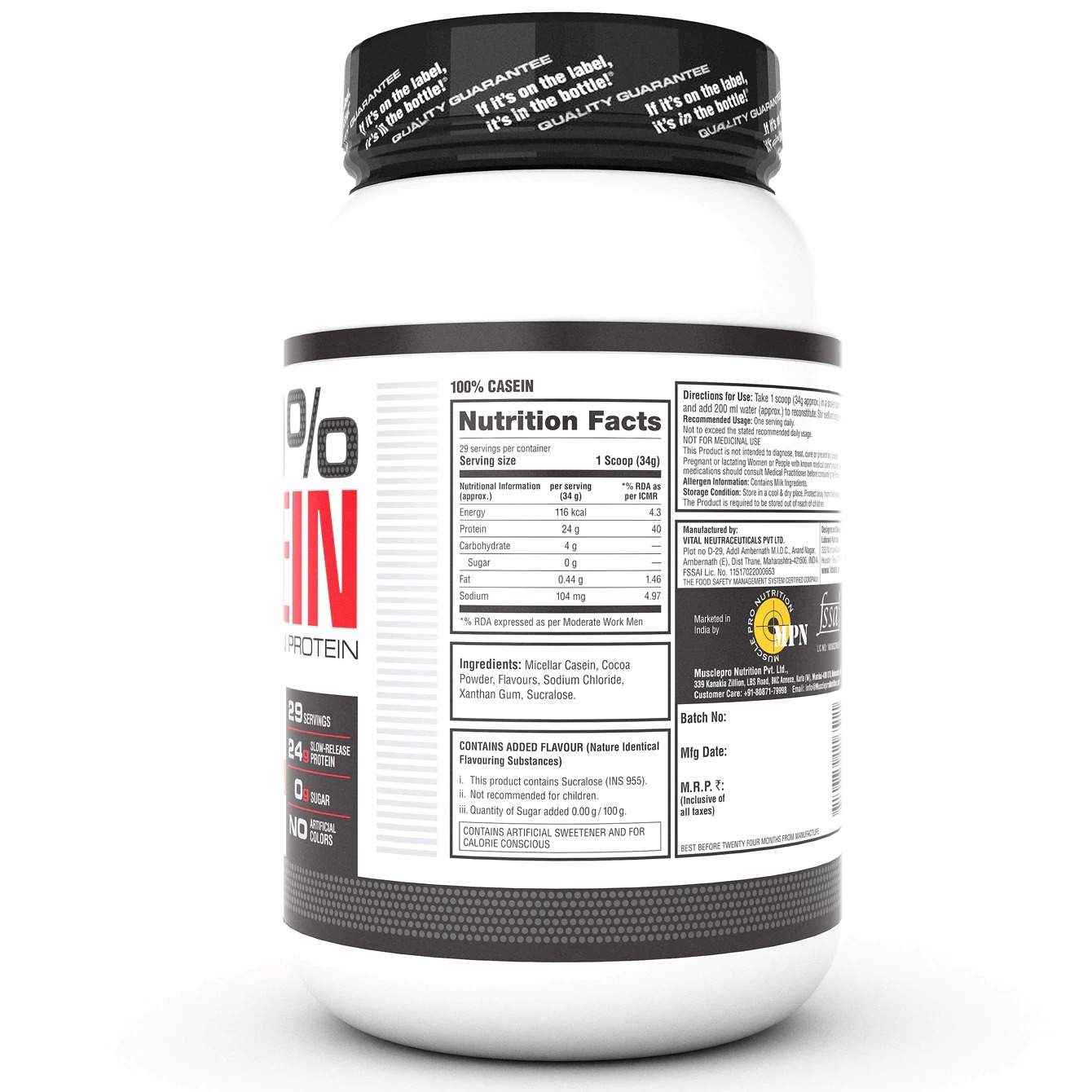 Labrada 100% Casein Micellar Casein Protein | 1kg