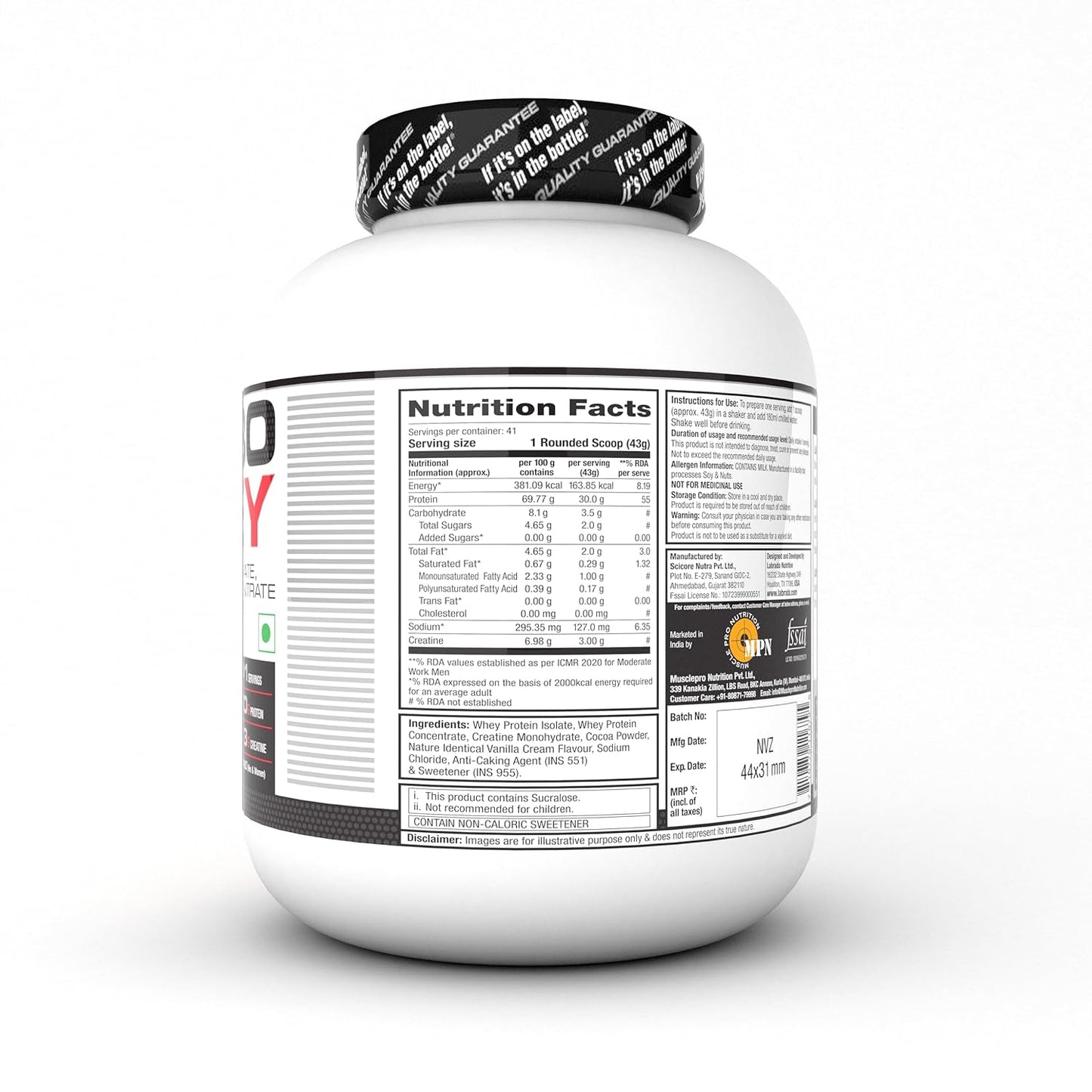 Labrada Turbo Whey, 1.8 kg