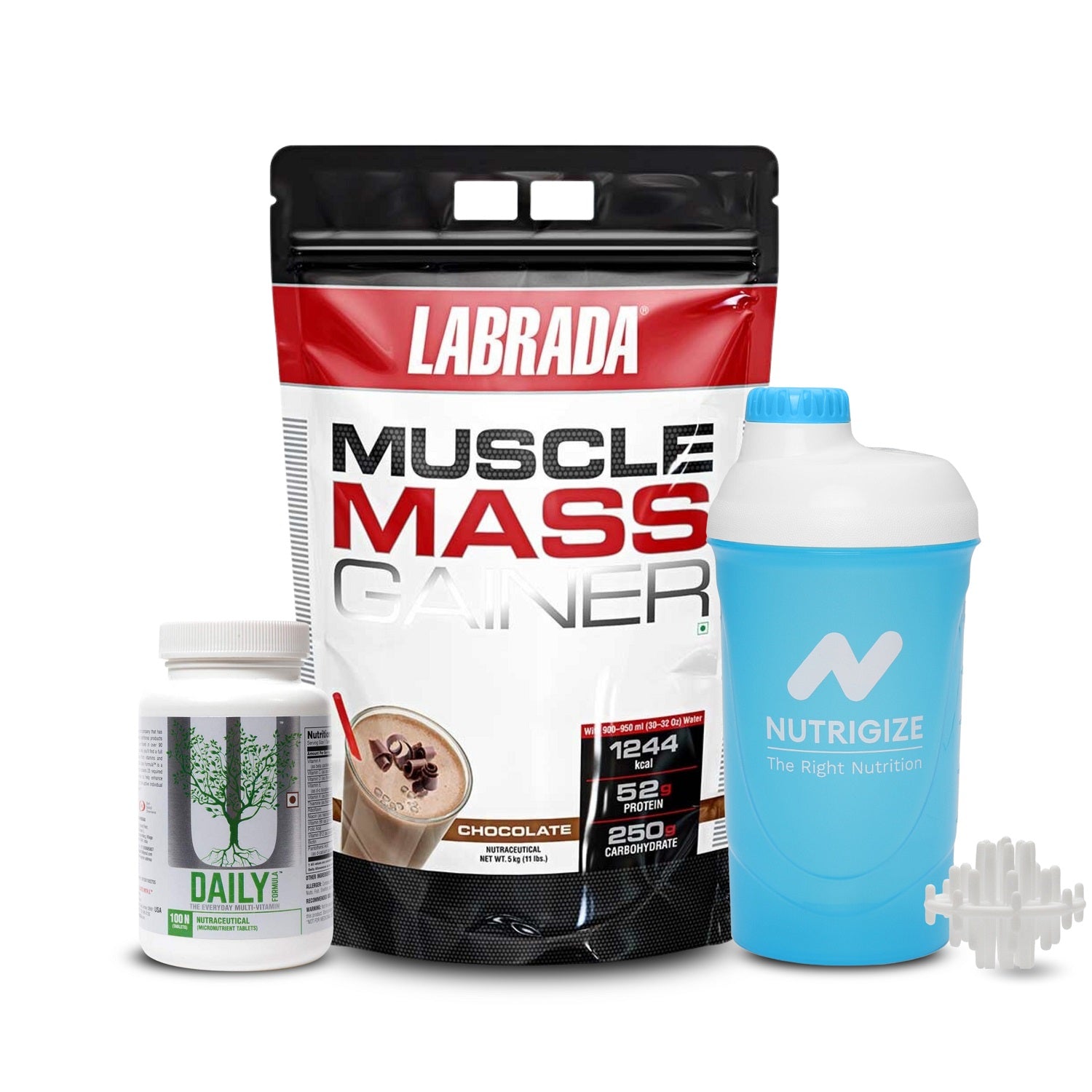 Labrada Muscle Mass Gainer 5kg with Daily Formula Multivitamin 100
