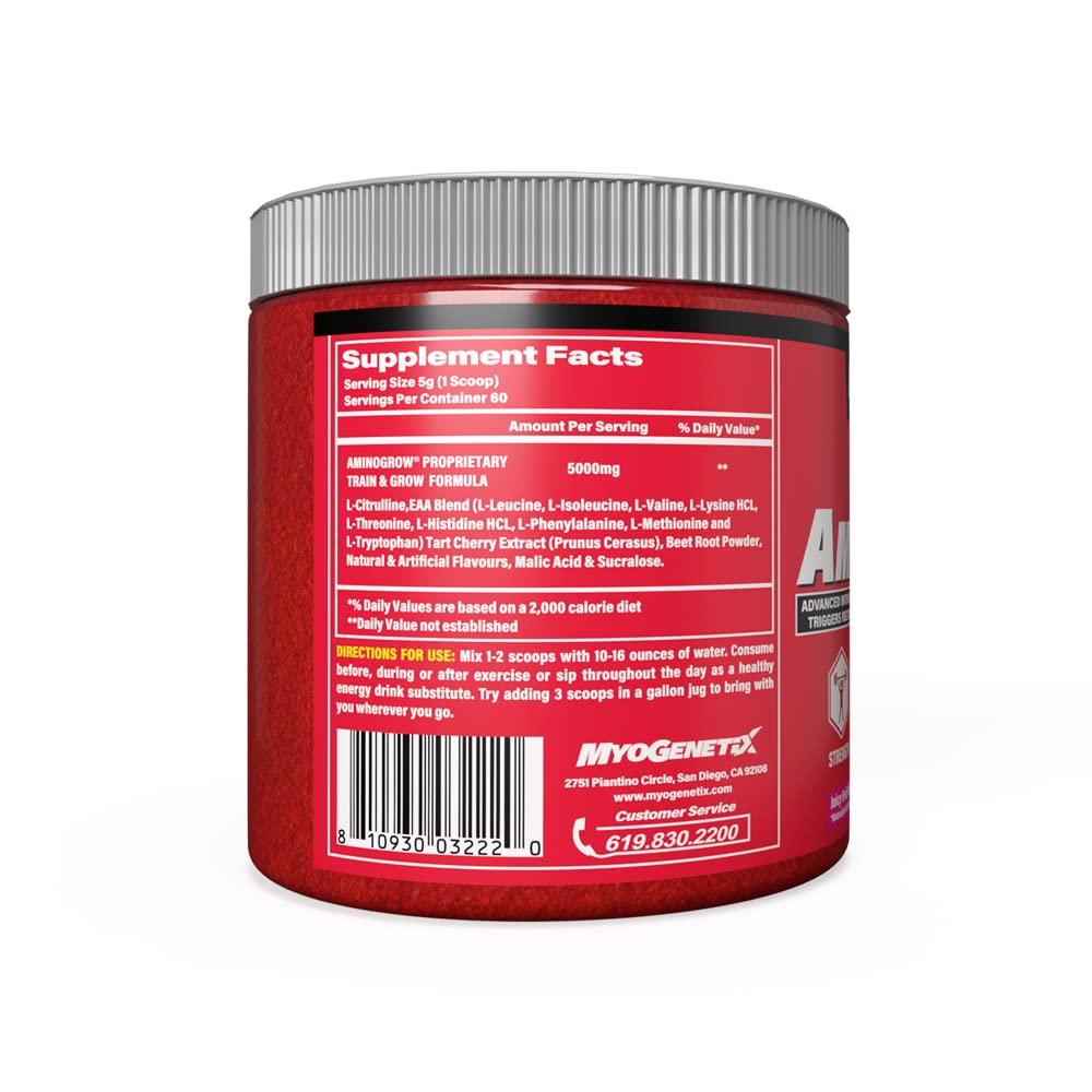 Myogenetix Amino Grow, Essential Amino Acids, 60 servings
