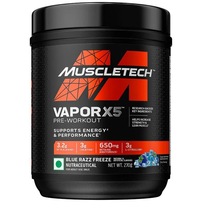 Muscletech Vapor X5 pre-workout, 270 g, 30 servings
