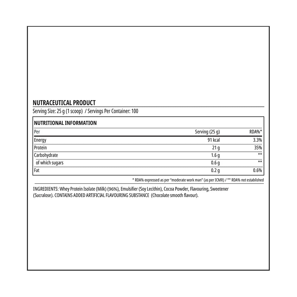 Myprotein Impact Whey Isolate - Myprotein - MP_IWIso_2.5kg_Choc
