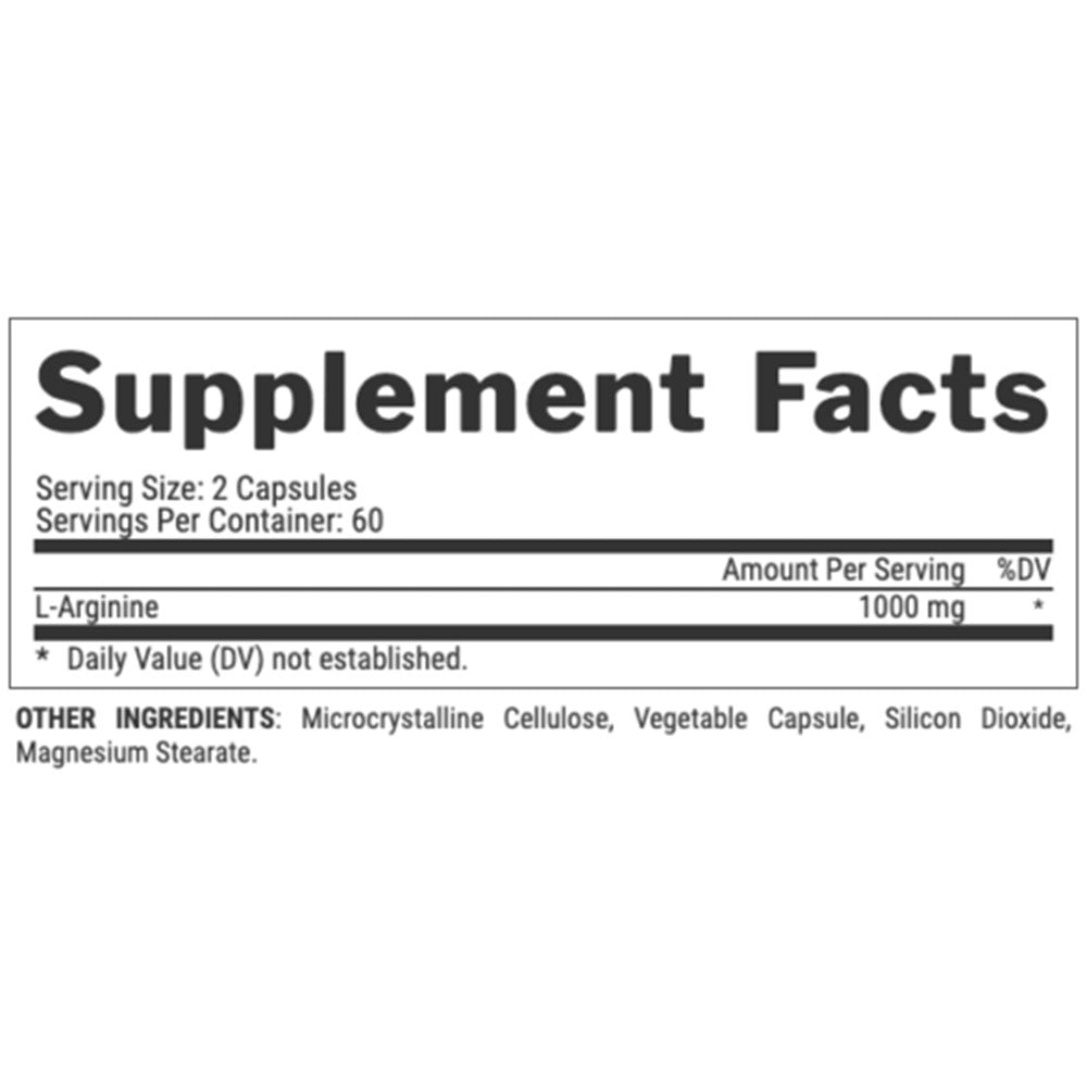 Nutrex L-Arginine 1000, 120 capsules