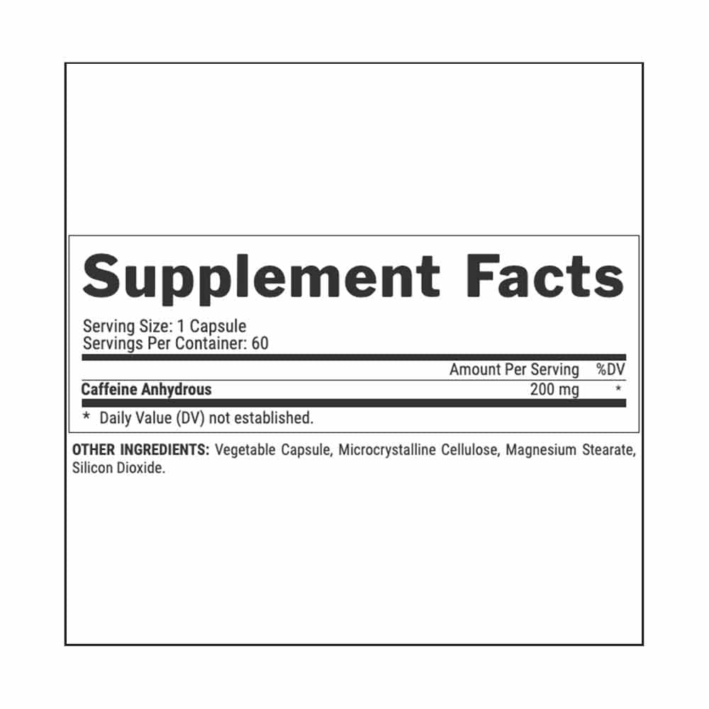 Nutrex Caffeine 200, 60 Liquid Capsules