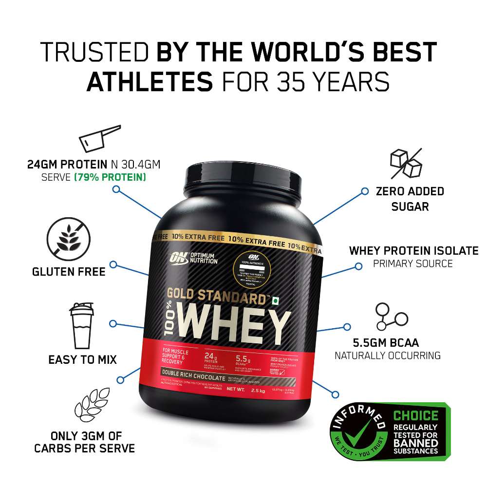 Optimum Nutrition Gold Standard 100% Whey Protein - Optimum Nutrition -