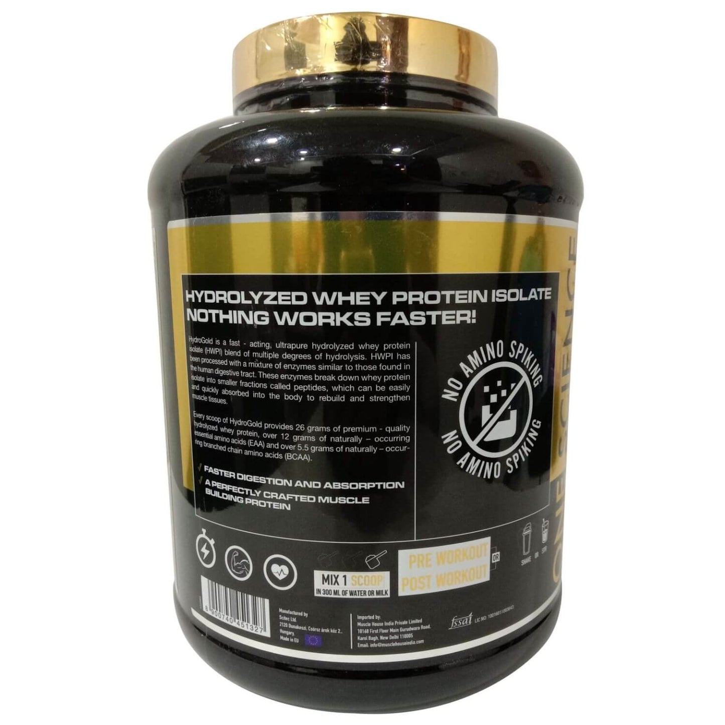 One Science Nutrition (OSN) HYDRO GOLD Hydrolysed Whey Protein Powder 5lb (2.27kg) - One Science -