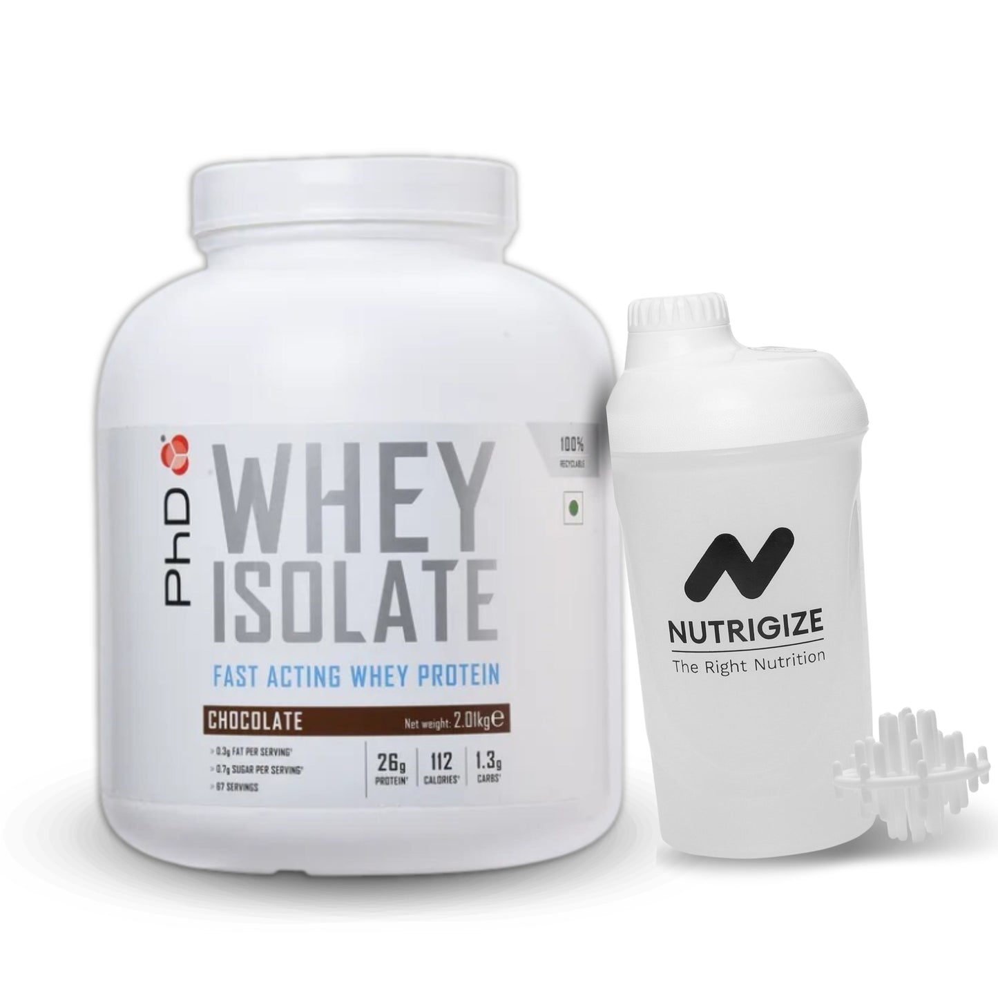 PhD Nutrition 100% Whey Isolate, 2.01 kg