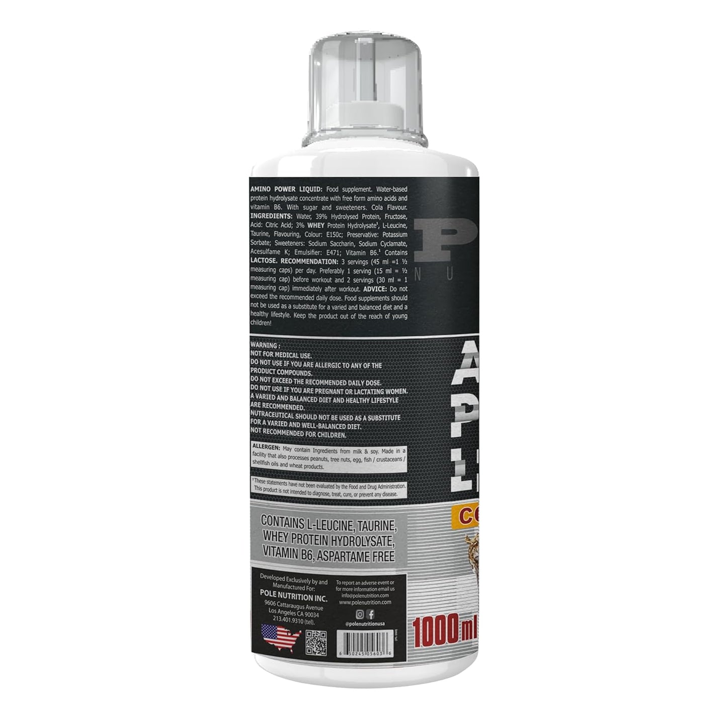 Pole Nutrition Amino Power Liquid, 1000Ml