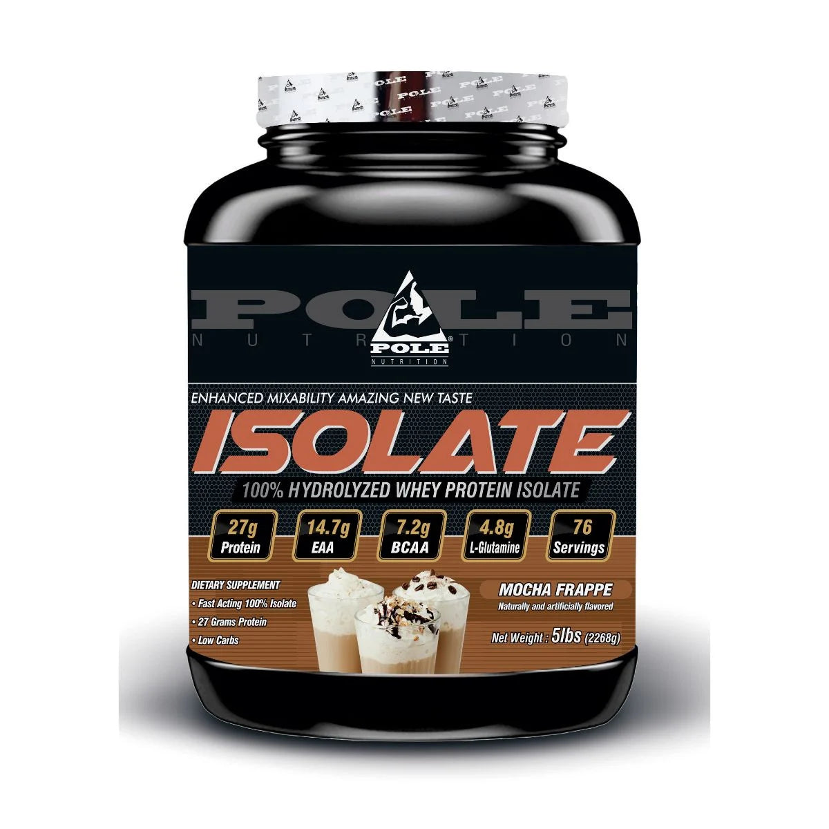 Pole Nutrition Isolate 100% Hydrolized Whey Protein, 5 lbs