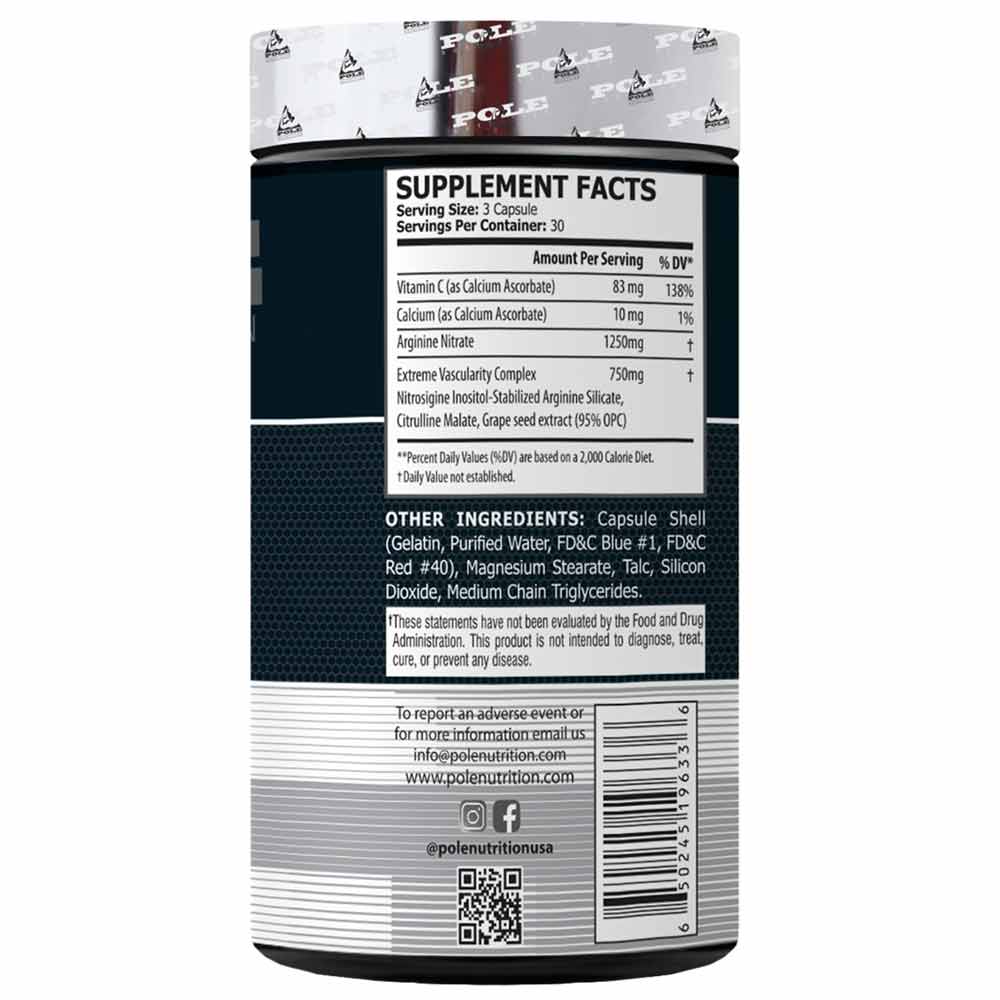Pole Nutrition Nitric Oxide Supplement Facts