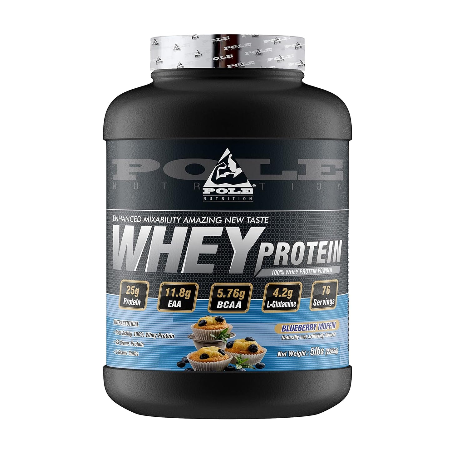 Pole Nutrition 100% Whey Protein Powder 5lbs