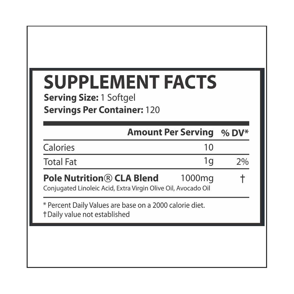 Pole Nutrition CLA 1000mg, 120 softgels