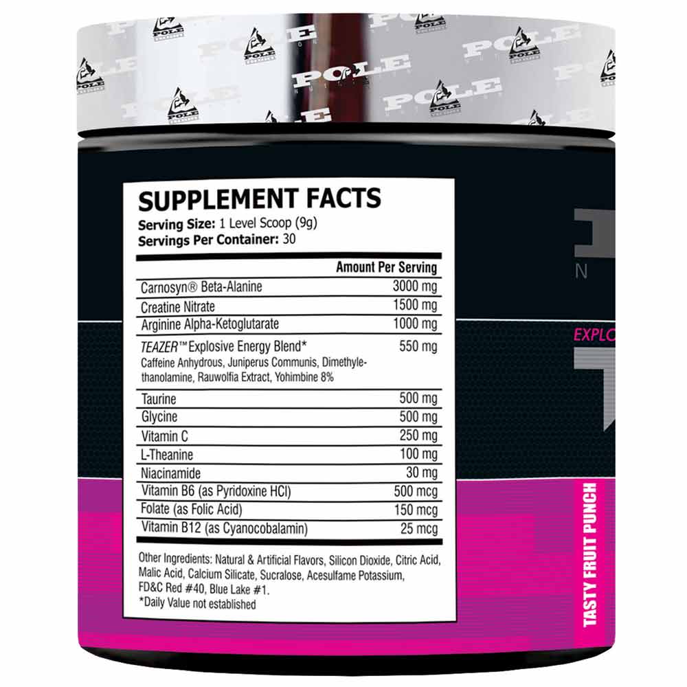 Pole Nutrition Teazer Pre Workout, 30 servings