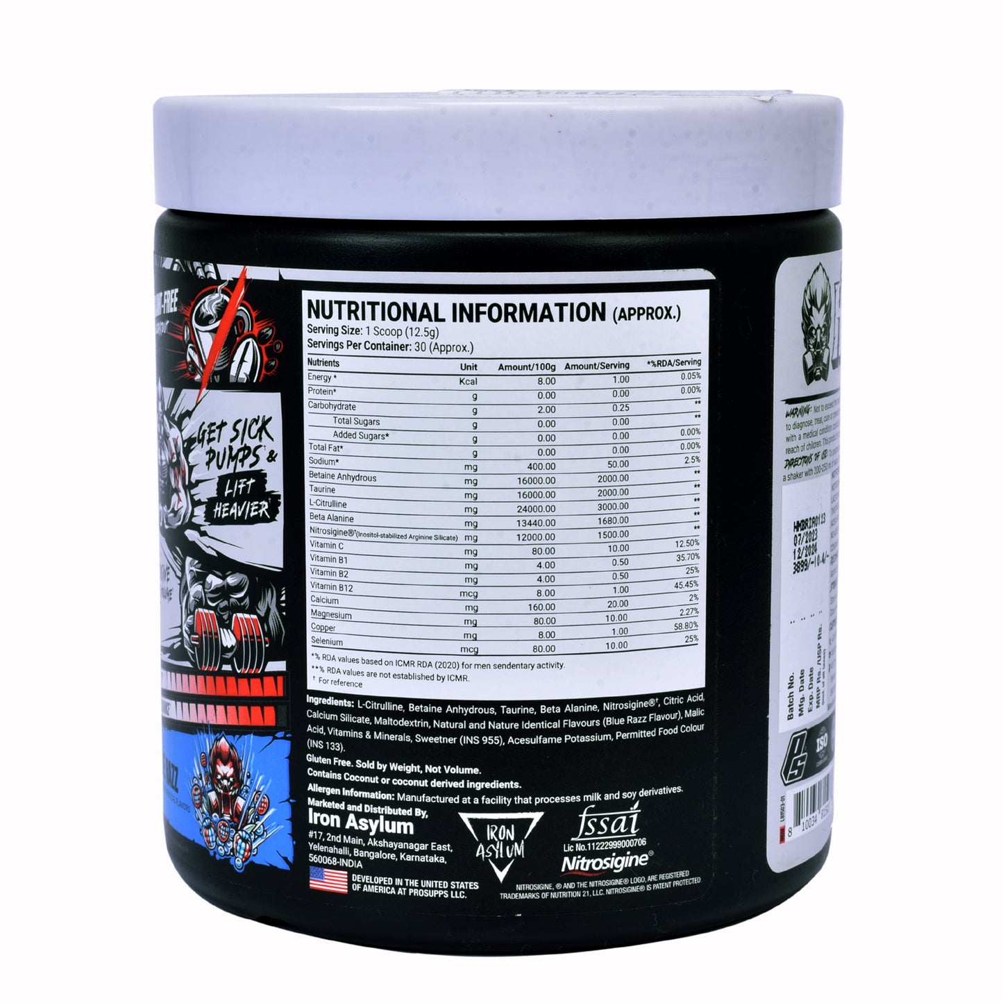ProSupps Hyde Max Pump, Stim-Free Pre-Workout, 30 Servings