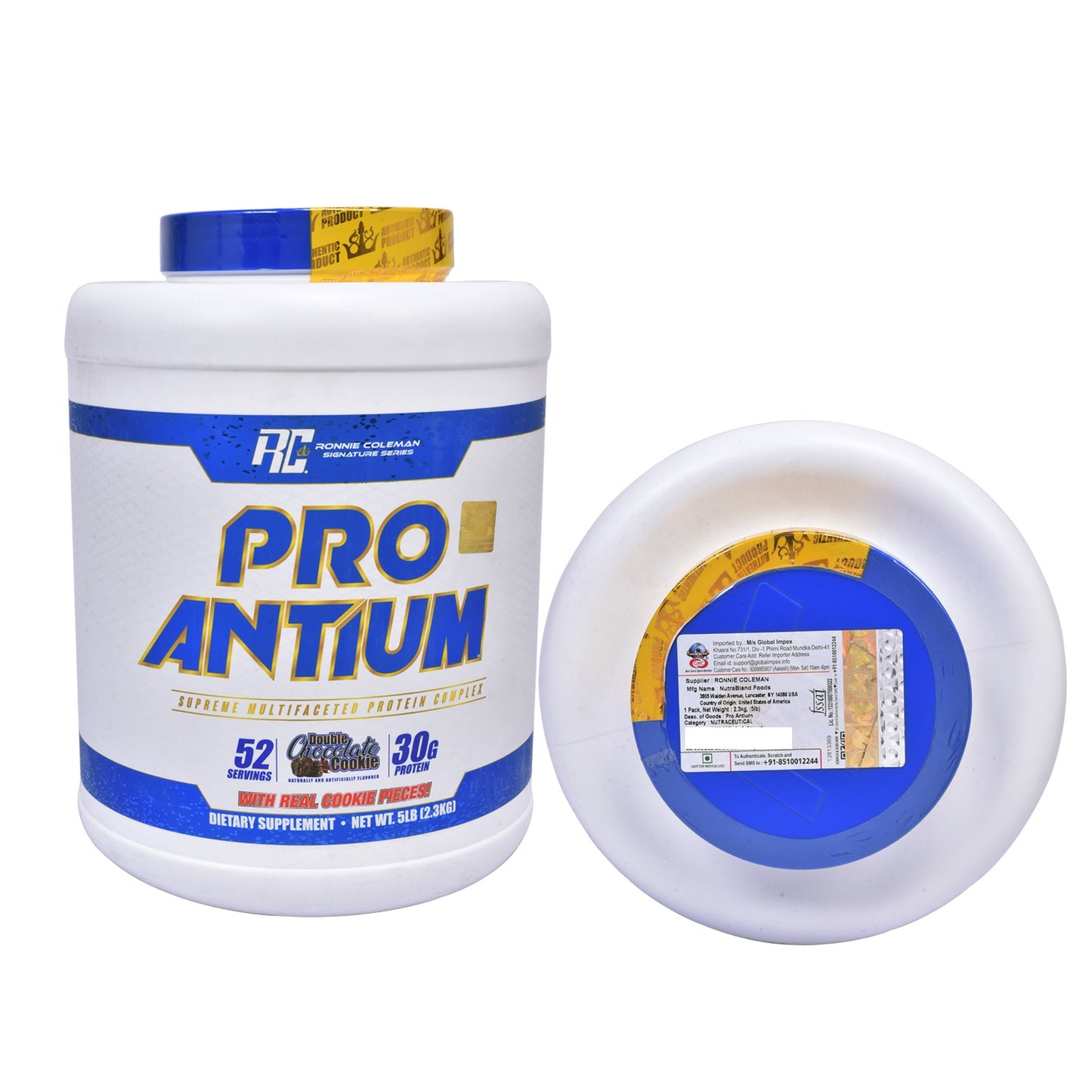 Ronnie Coleman Pro Antium Chocolate flavor label