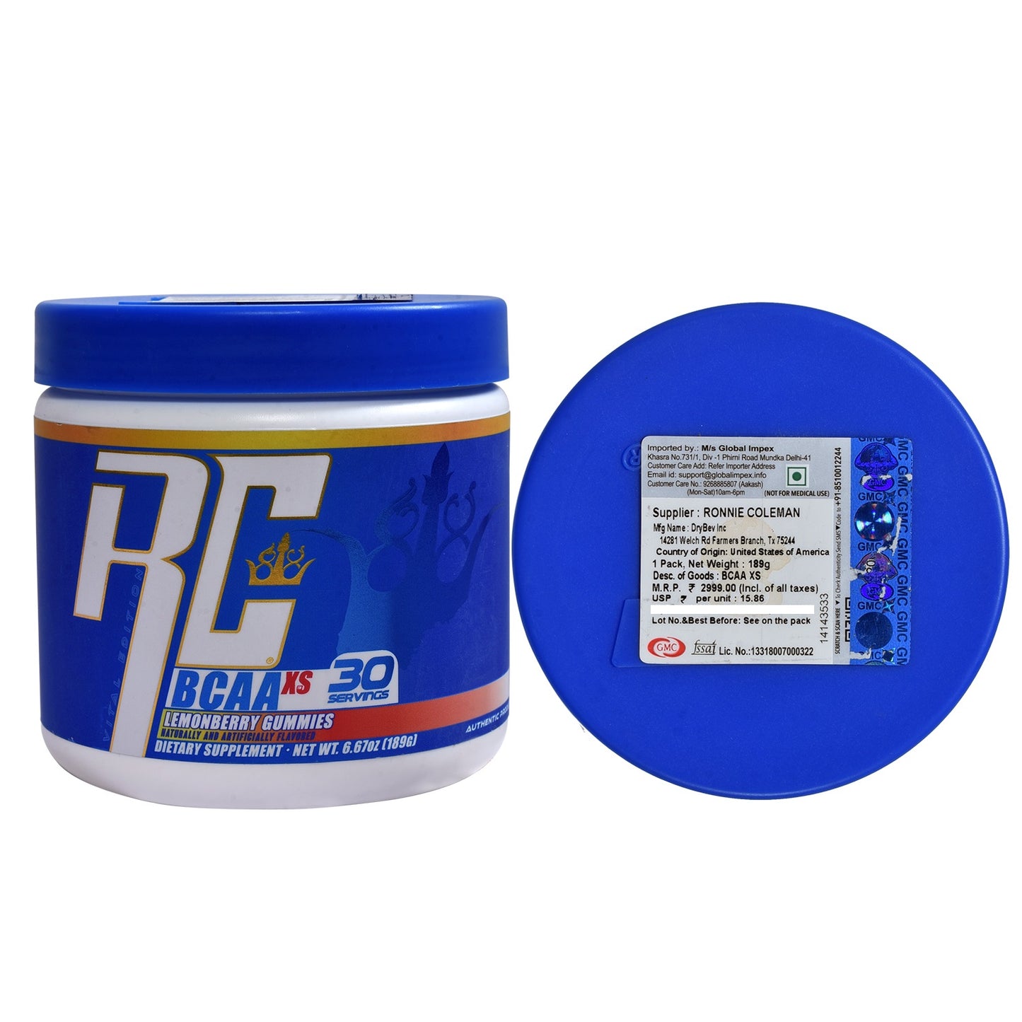 Ronnie Coleman BCAA XS, 30 servings