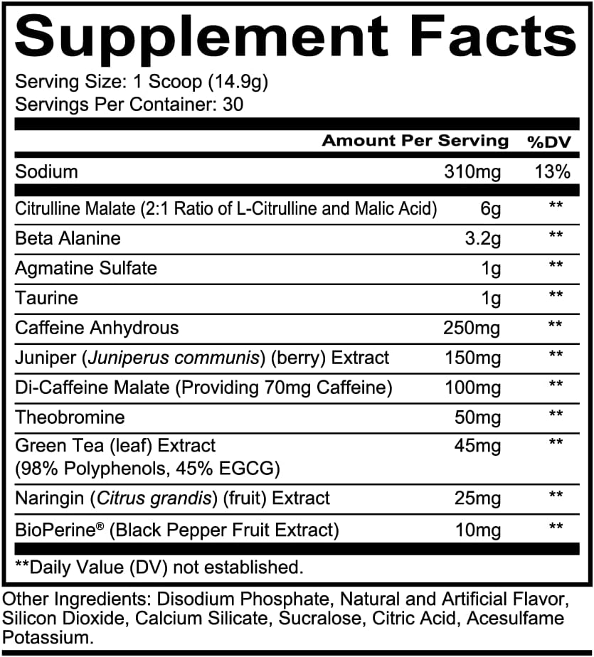 REDCON1 Total War Pre Workout, 30 servings