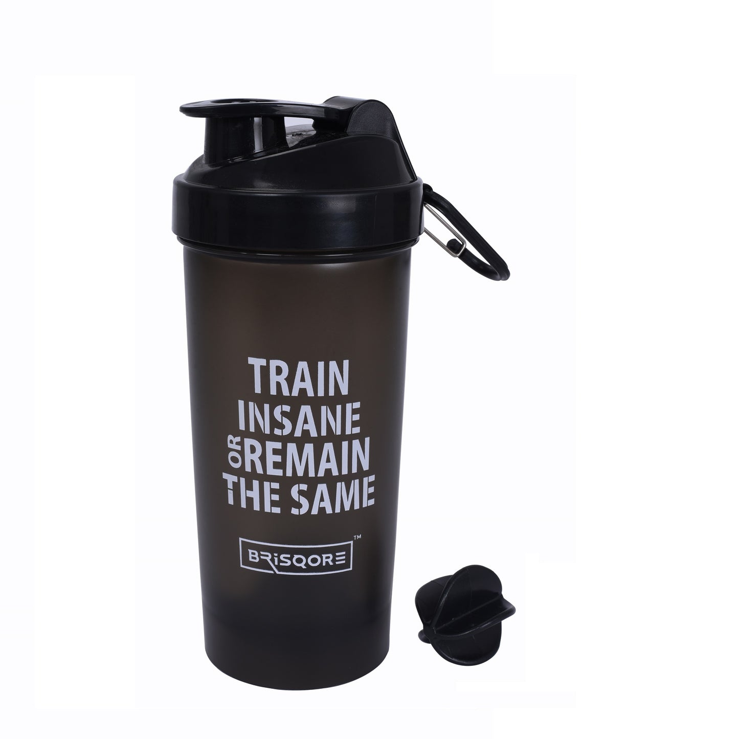 Brisqore Superior Leakproof Protein Shaker Bottle 700 ml, Black