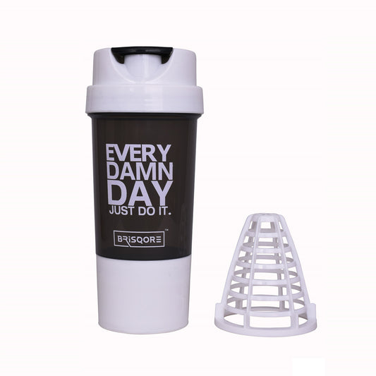Brisqore Cyclone Shaker 500ml With Extra Storage Box (500 Ml)