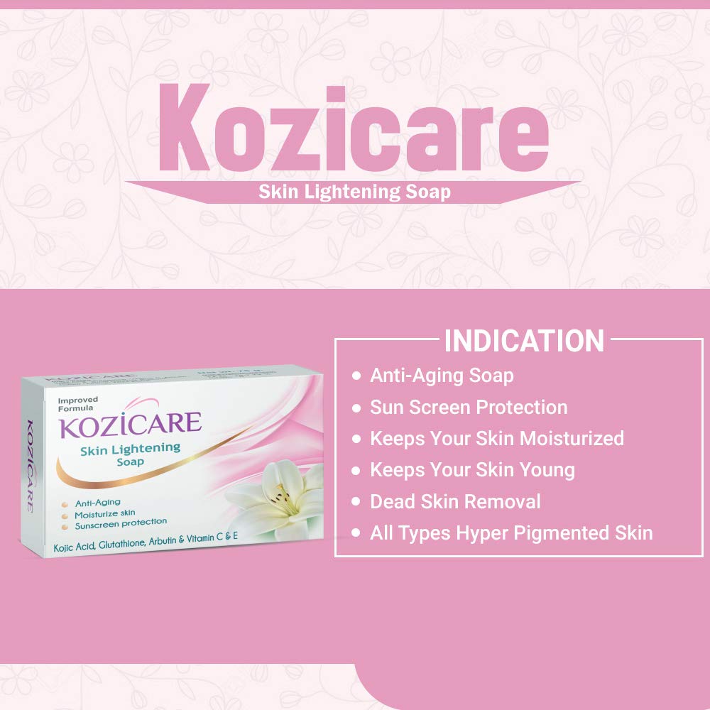 Kozicare Skin Lightening Soap, 75g - Kozicare -